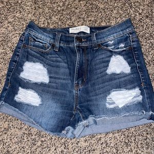 Size 5 high rise shortie Mudd shorts.